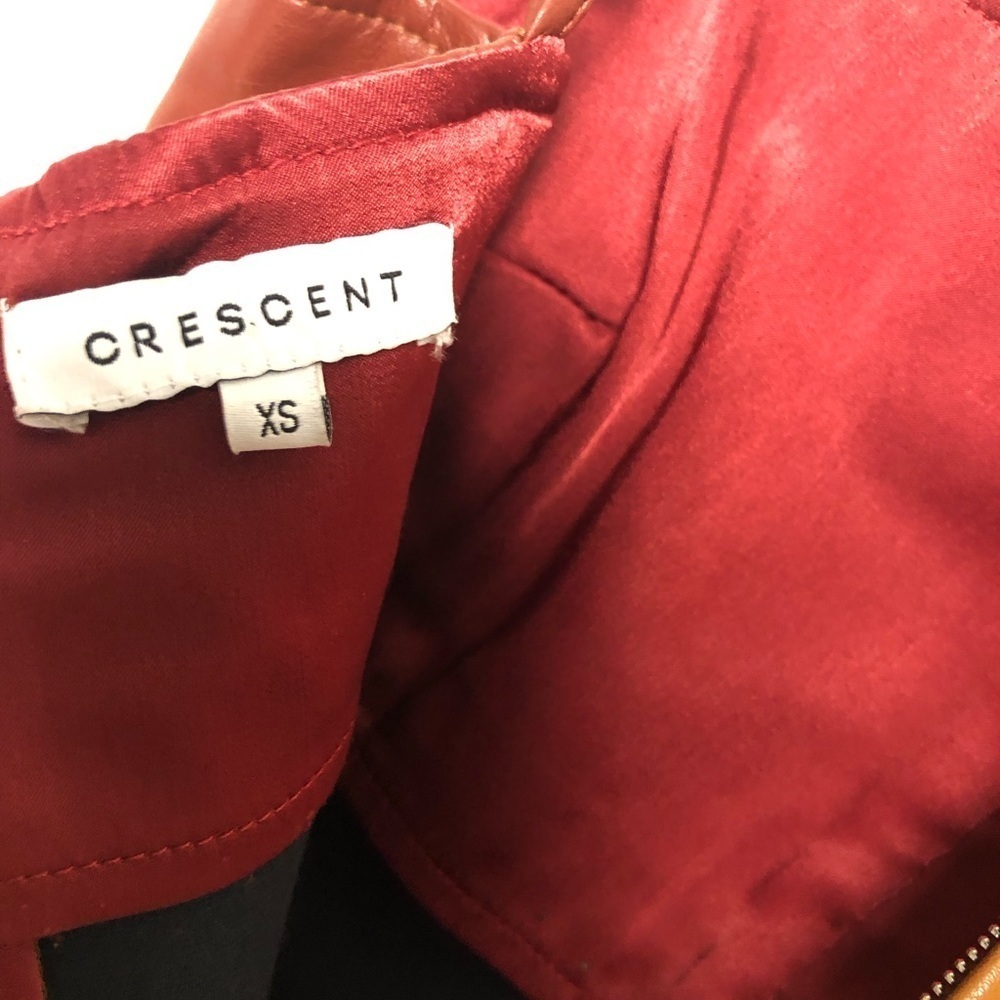Crescent Brown and Burgundy Midi Dress - Picture 13 of 14